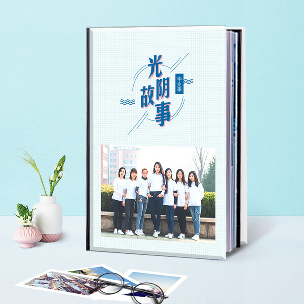 数码硬壳插卡蝴蝶装照片书四色ZPS方10寸10p